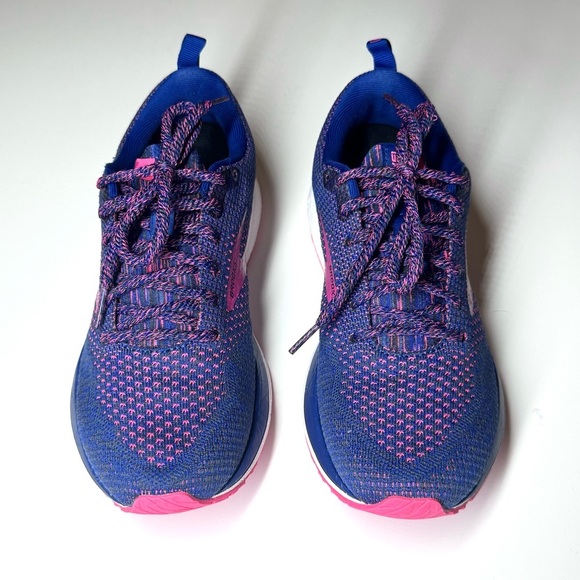 Brooks Women’s Revel 4 Running / Workout Shoes Blue Pink Size- 8 M - Picture 2 of 11